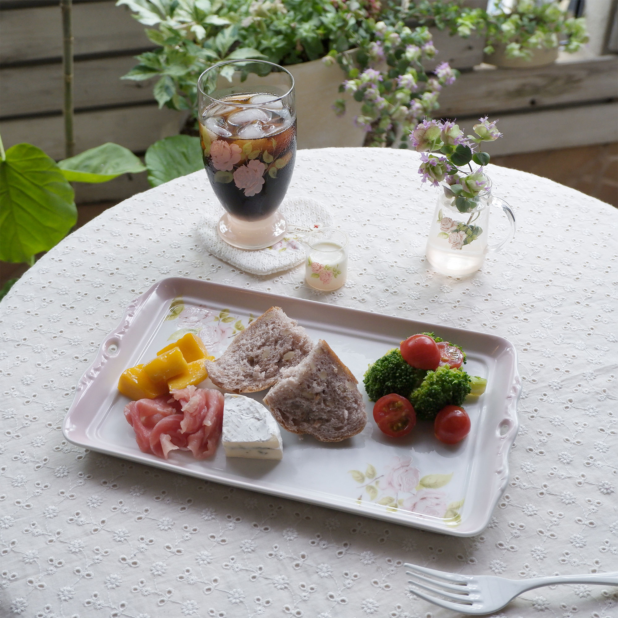 ダイアナローズ　アンティークトレーL