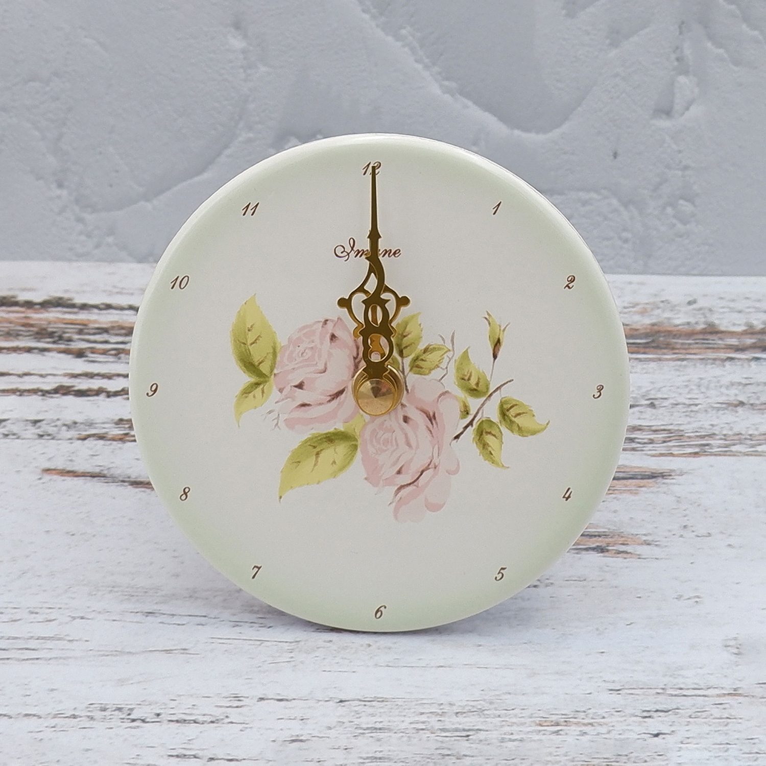 ダイアナローズミントグリーン　壁掛け時計S