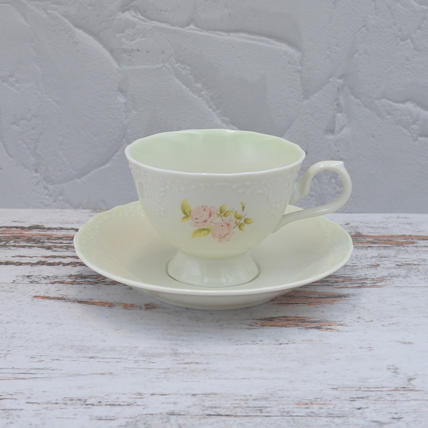ダイアナローズミントグリーン カップ＆ソーサー
