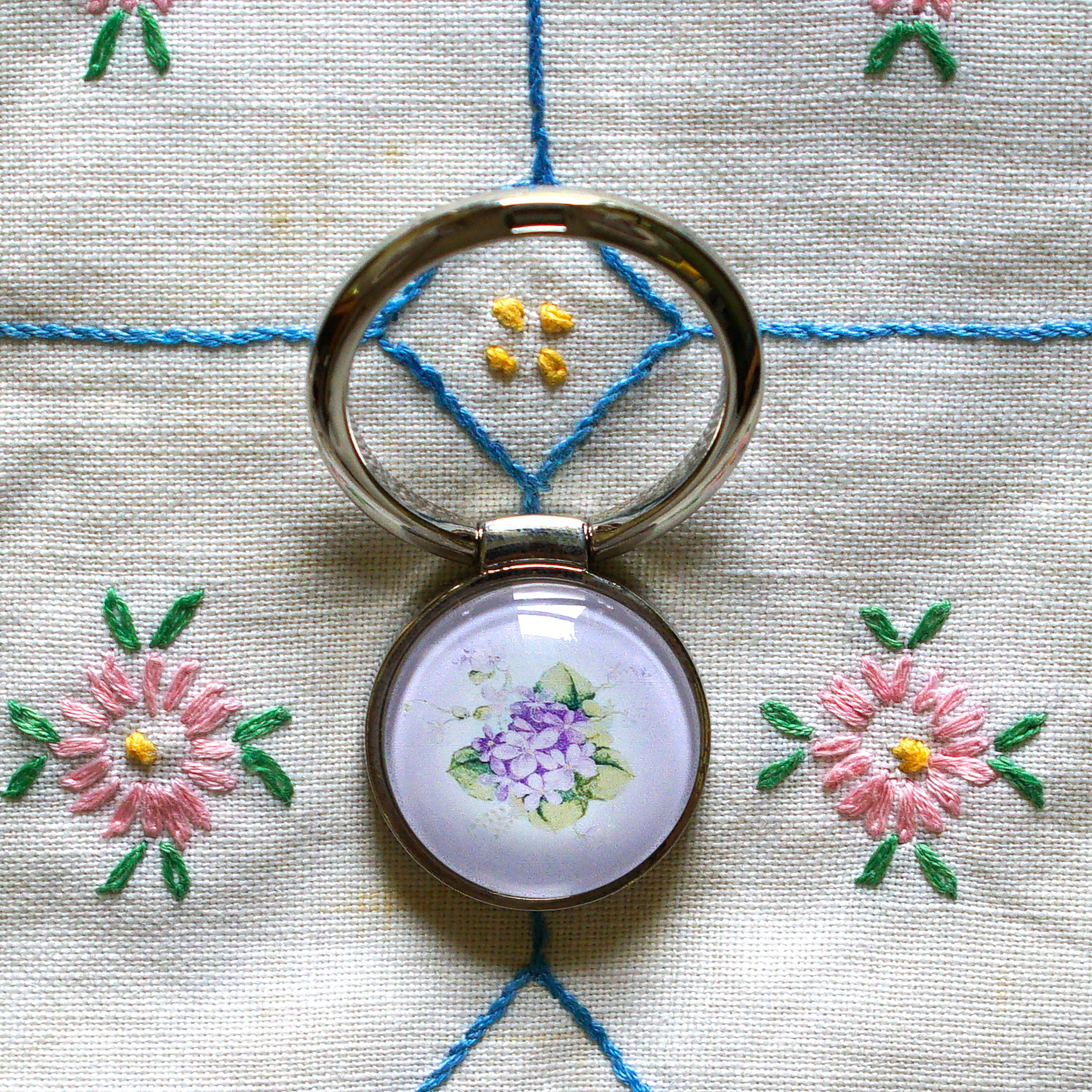 スミレ　スマホリング