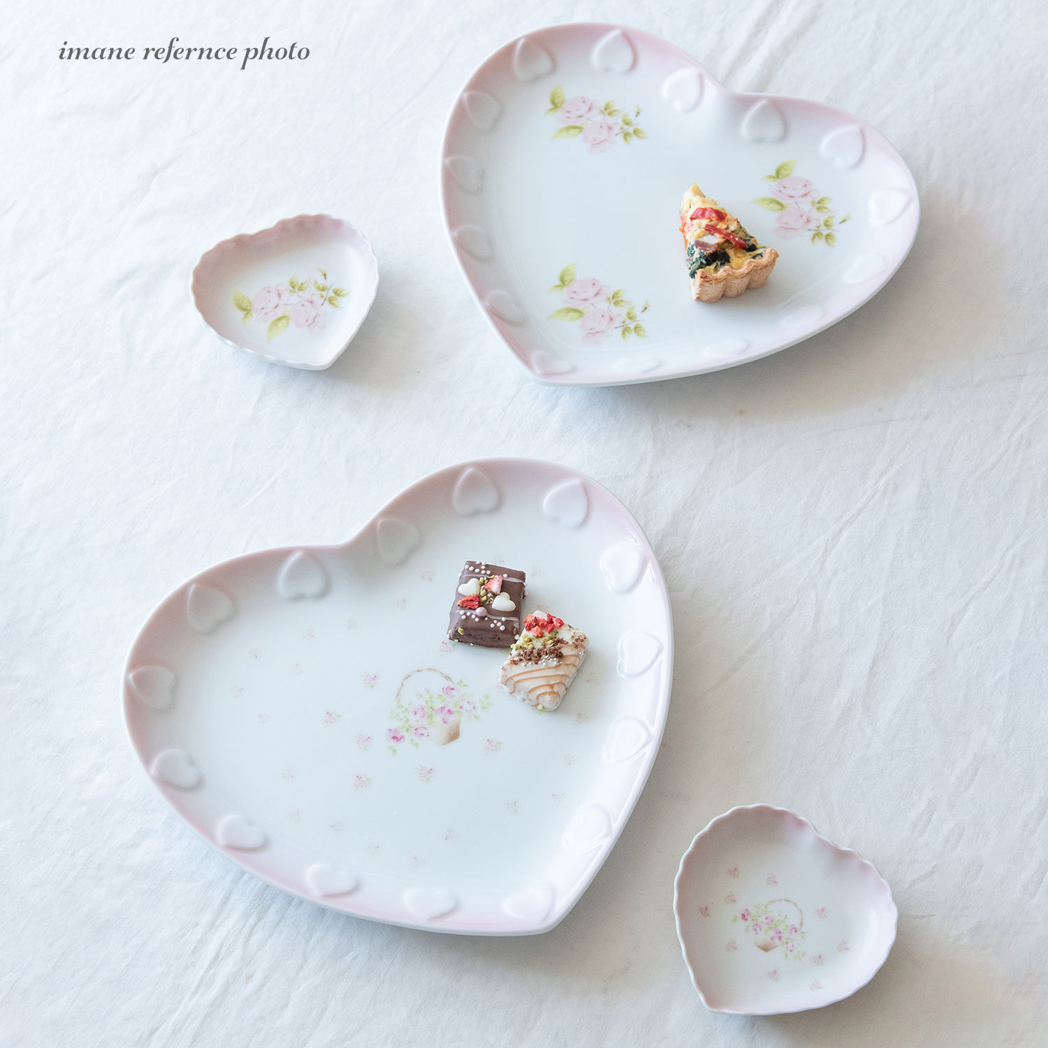 ローズバスケット　ハートアクセサリートレイ