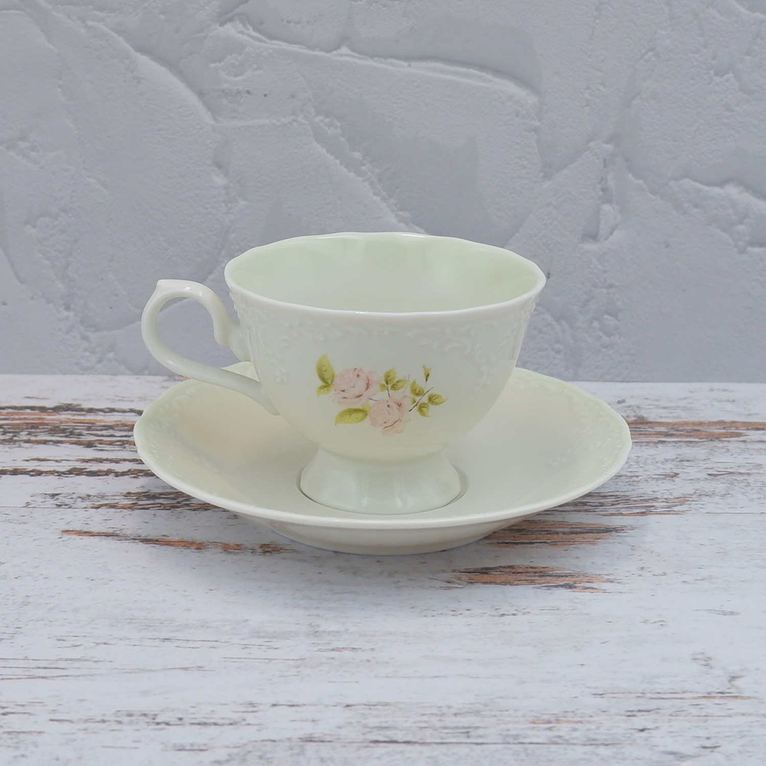 ダイアナローズミントグリーン カップ＆ソーサー