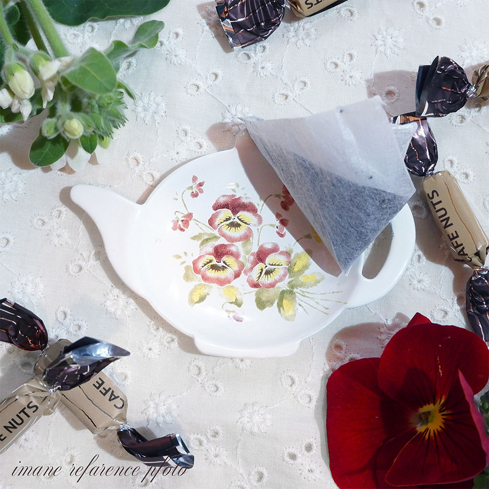 パンジー　ティーバッグトレー