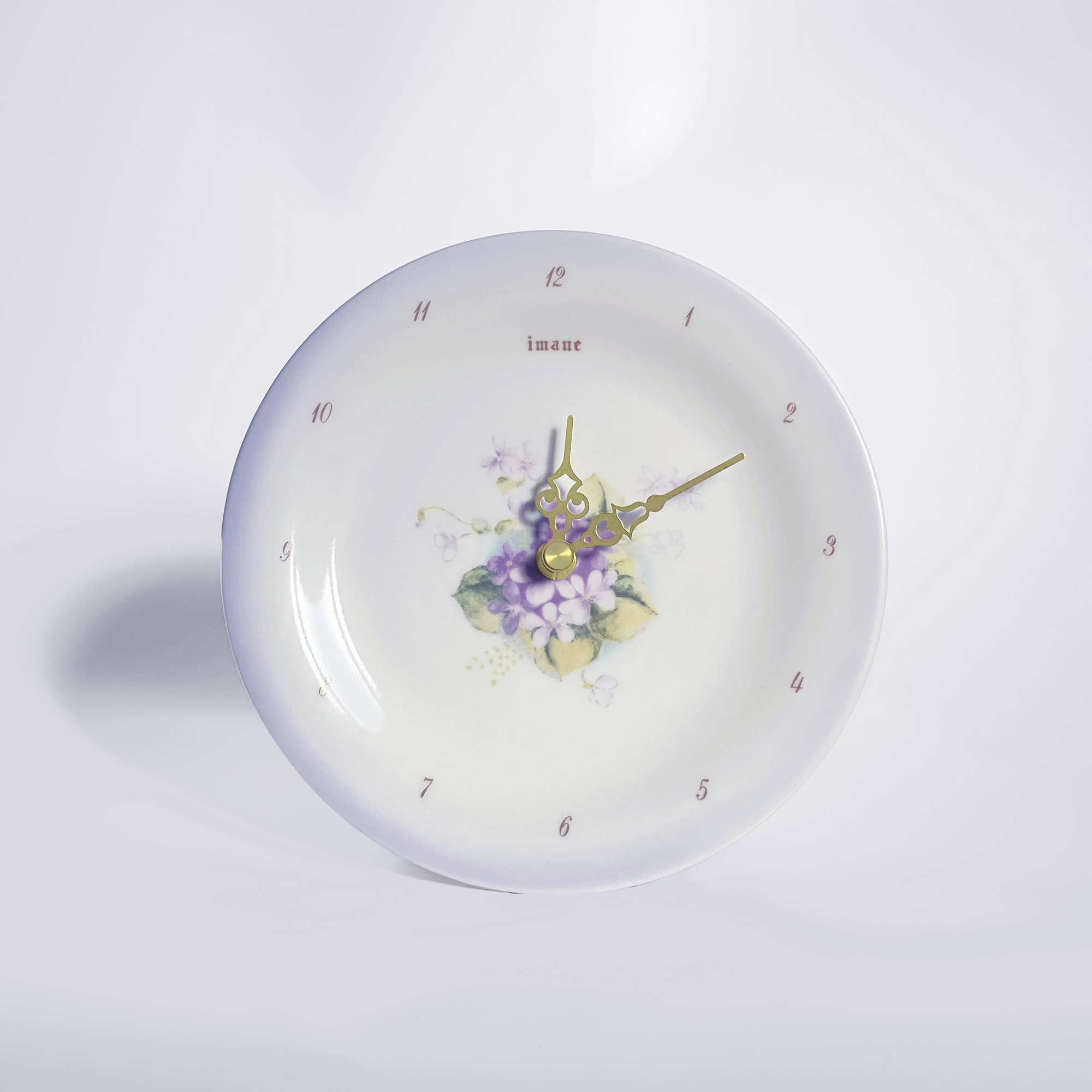 スミレ　壁掛け時計L