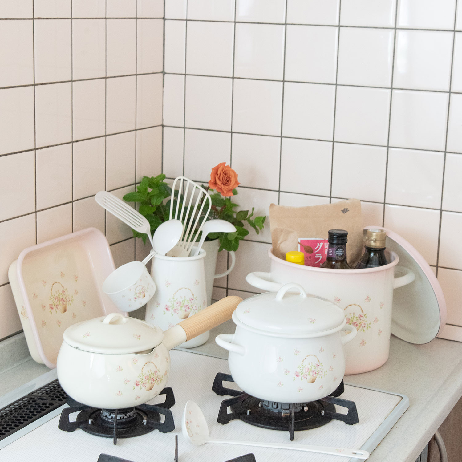 ローズバスケット　横口レードル