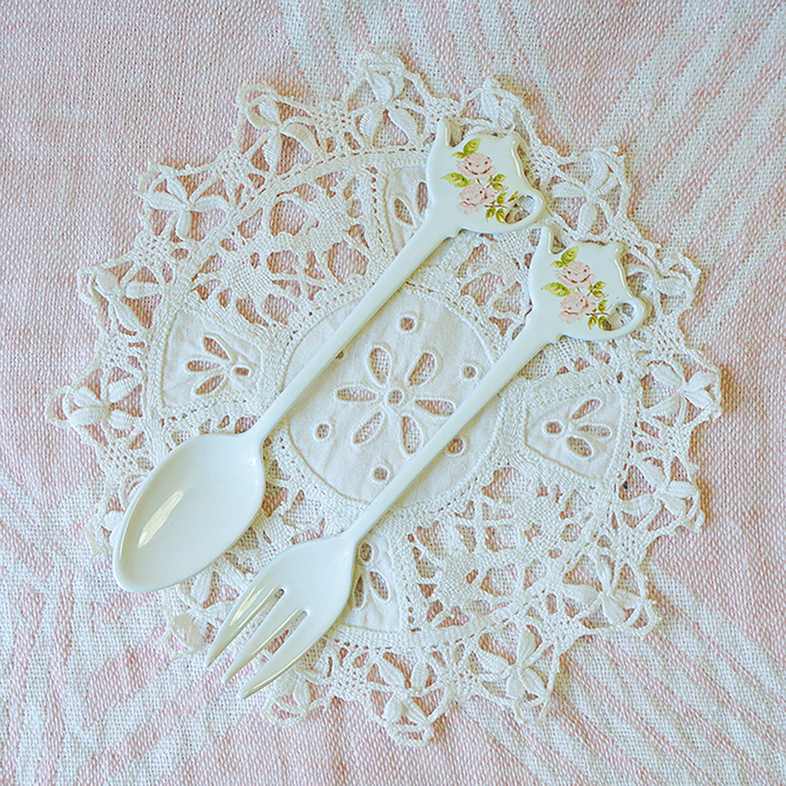 ダイアナローズ　ティーポットスプーン / ティーポットフォーク