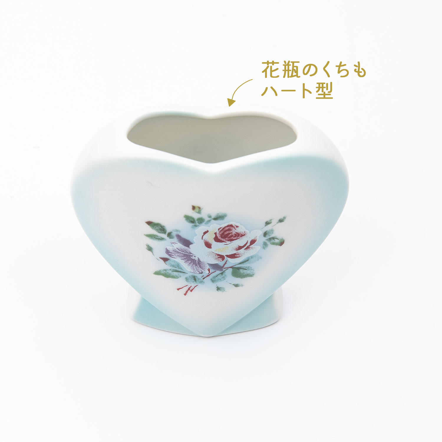 プリンセスローズブルー　ハートフラワースタンド