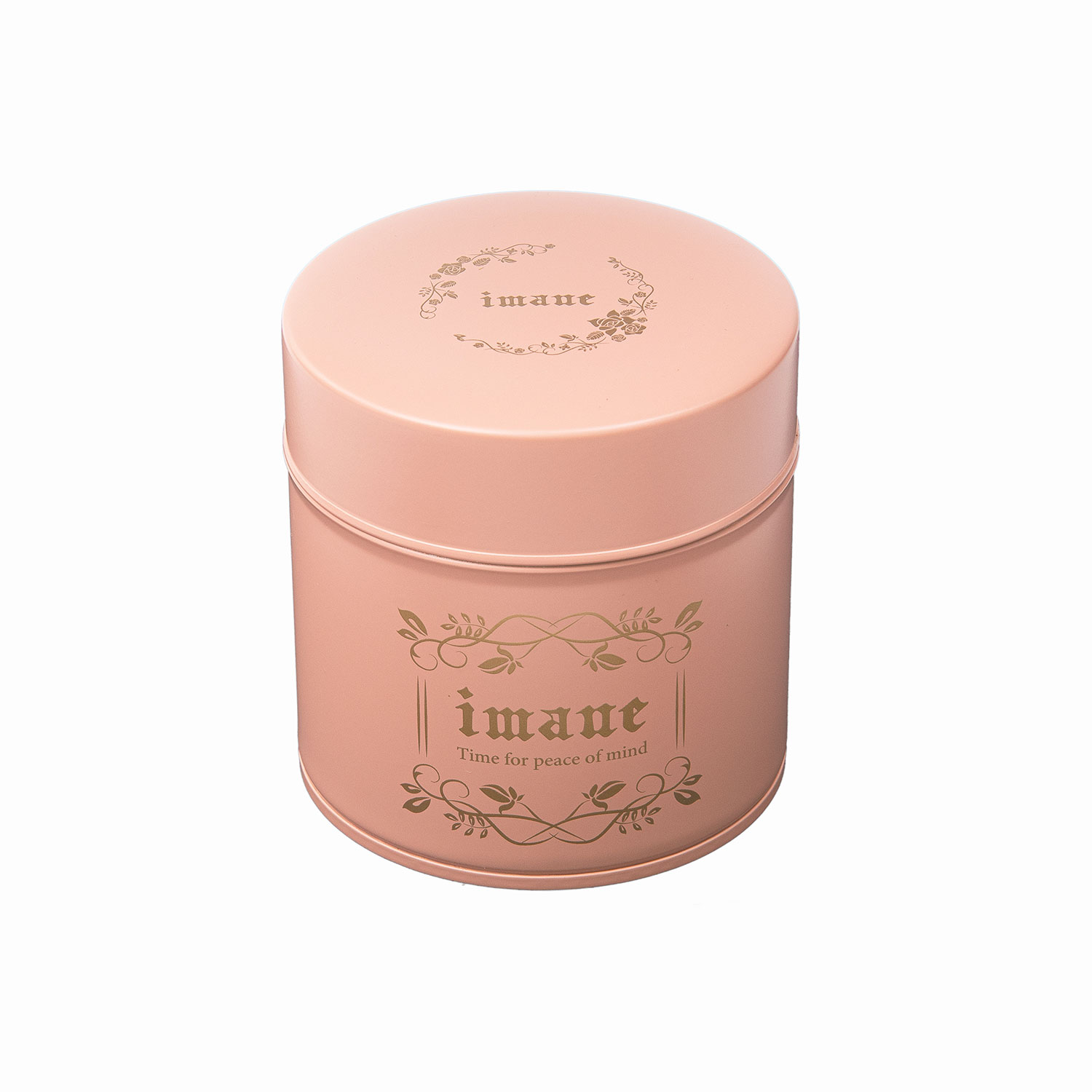 imane缶　アンティークマットピンク S