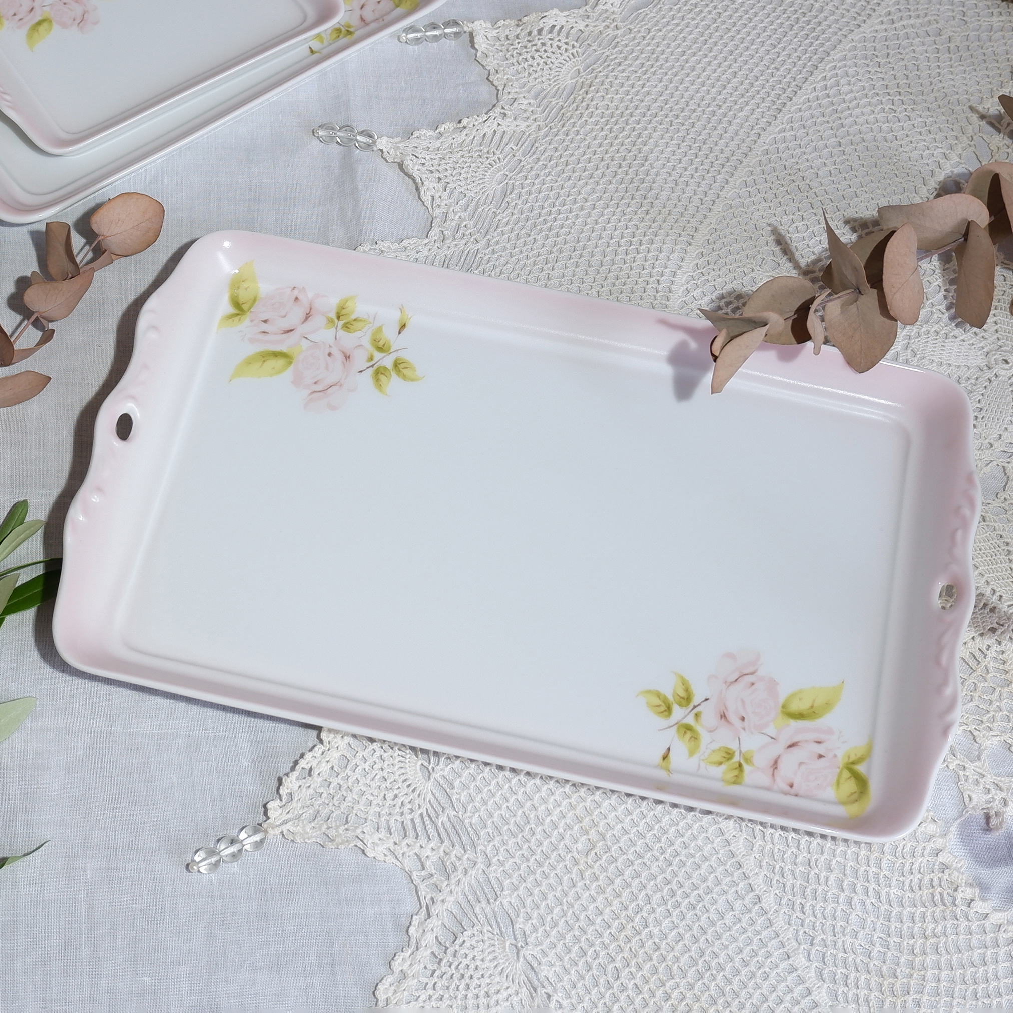 ダイアナローズ　アンティークトレーL