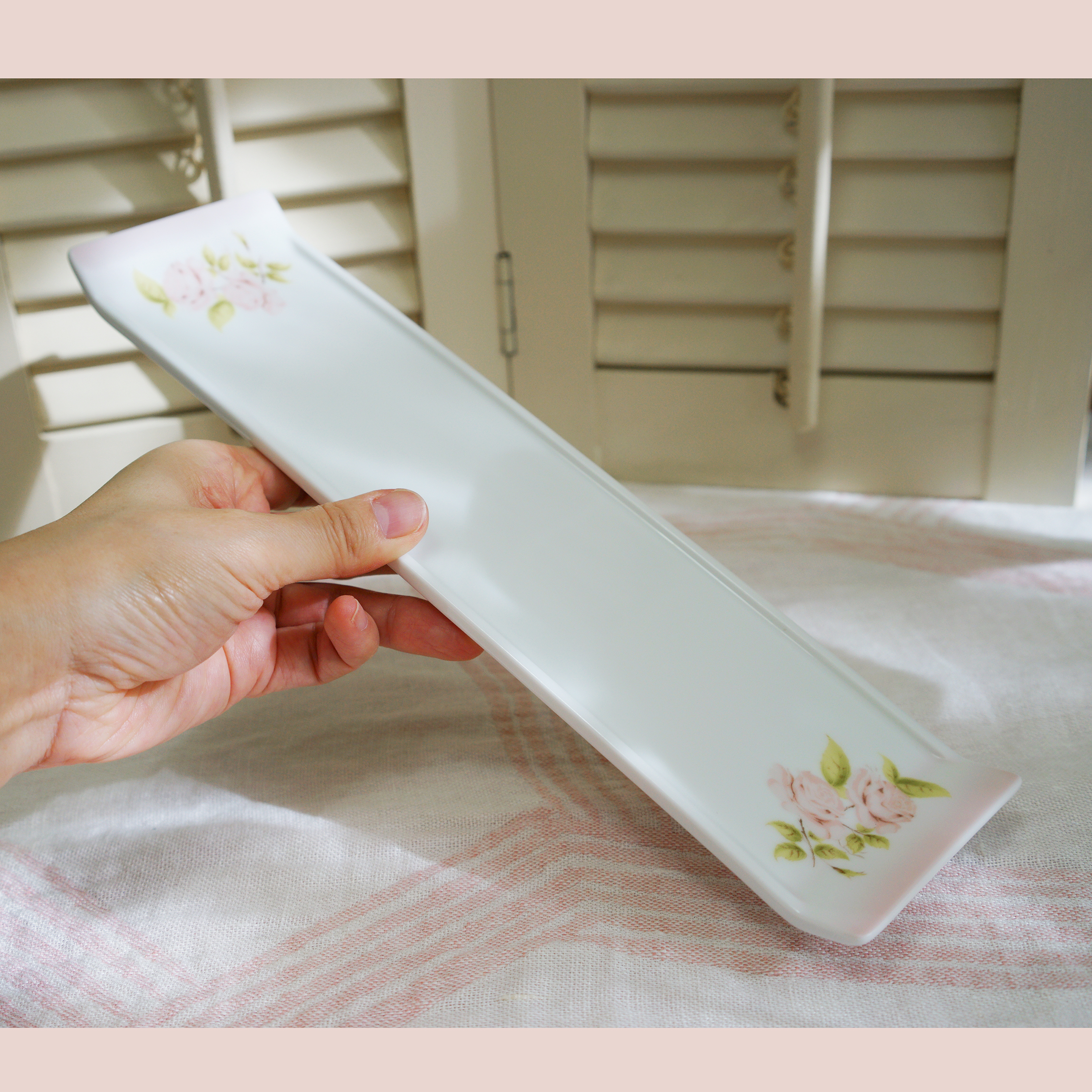 ダイアナローズ　長角皿30.5