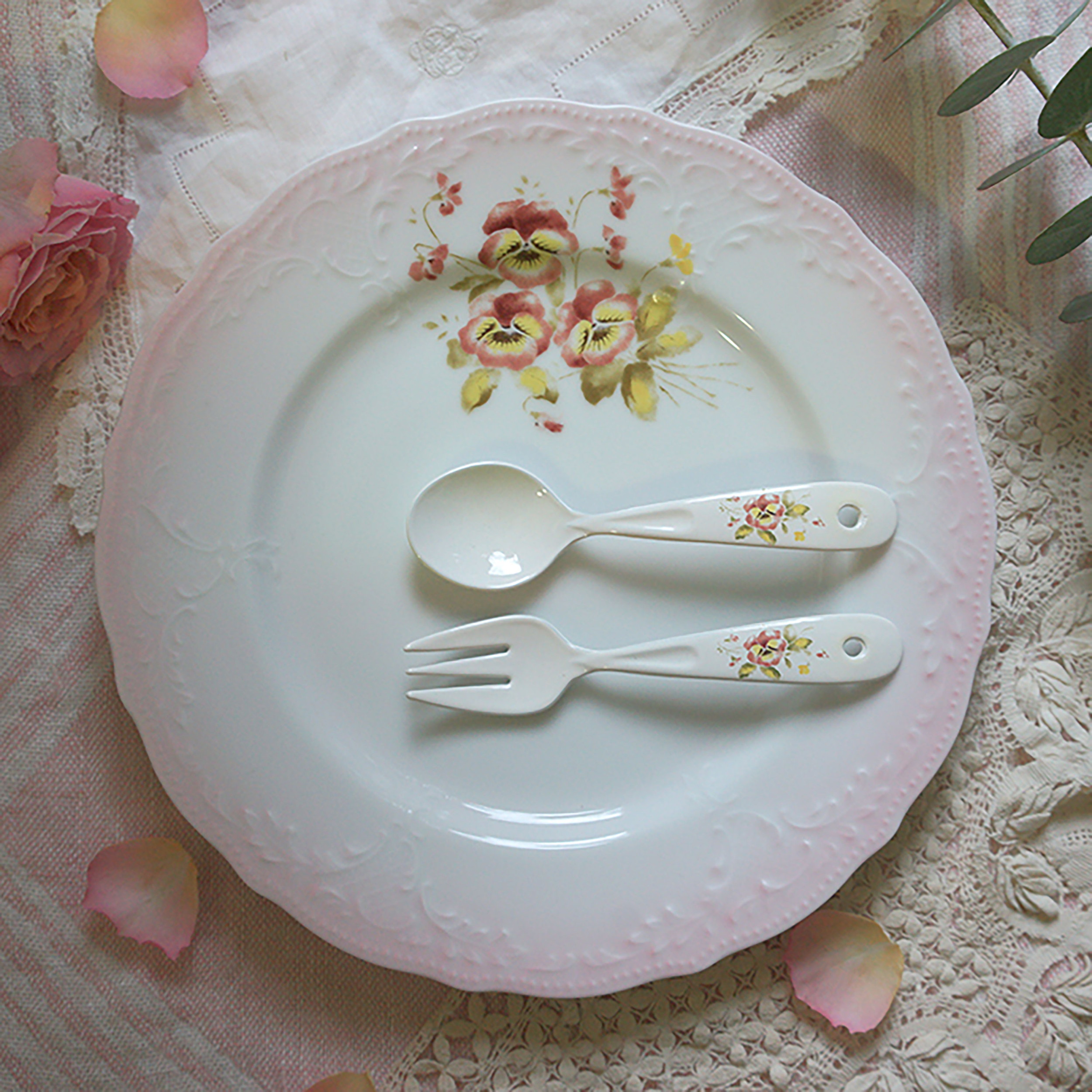 パンジー　プチスプーン / プチフォーク