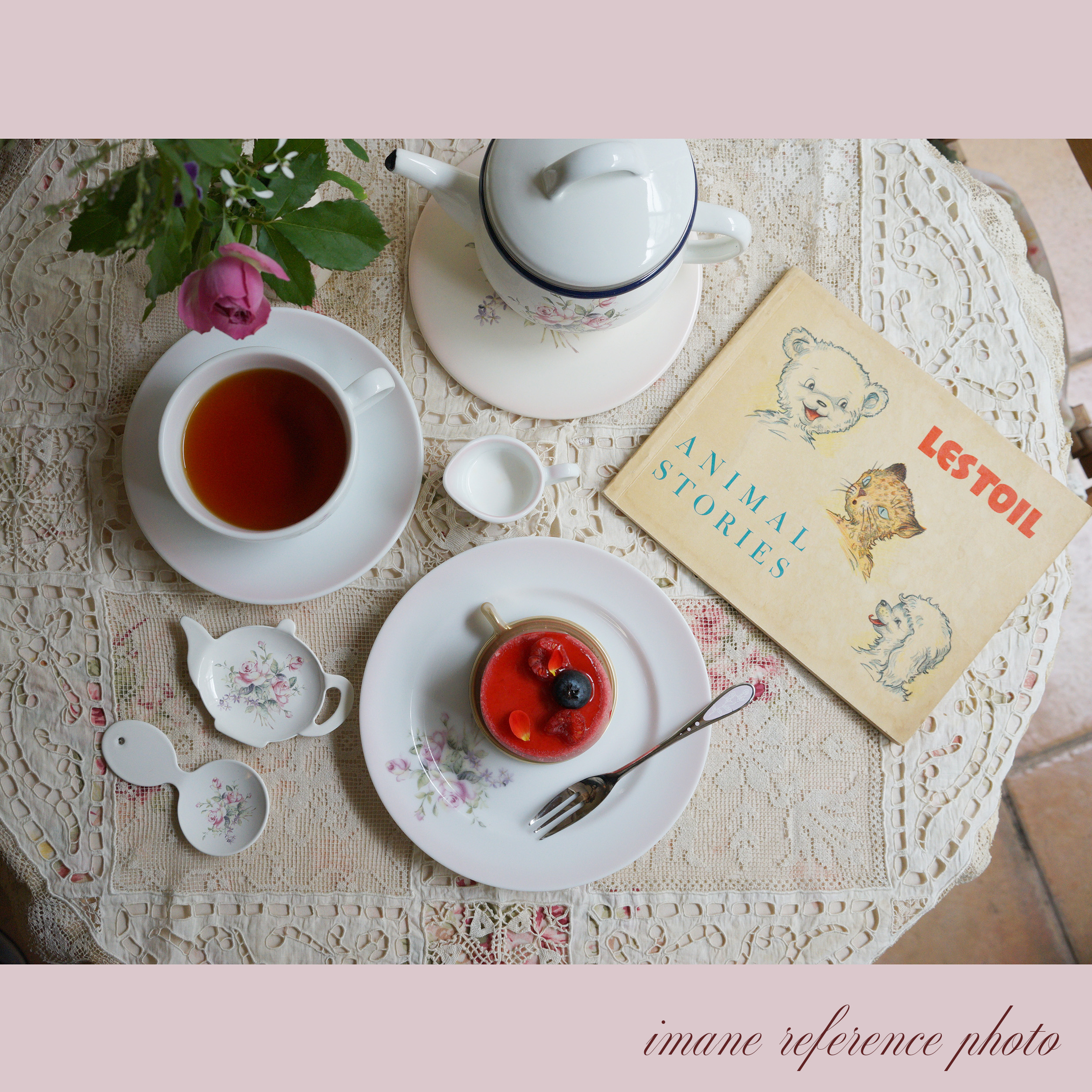 ビビアンピンク　ケーキ皿