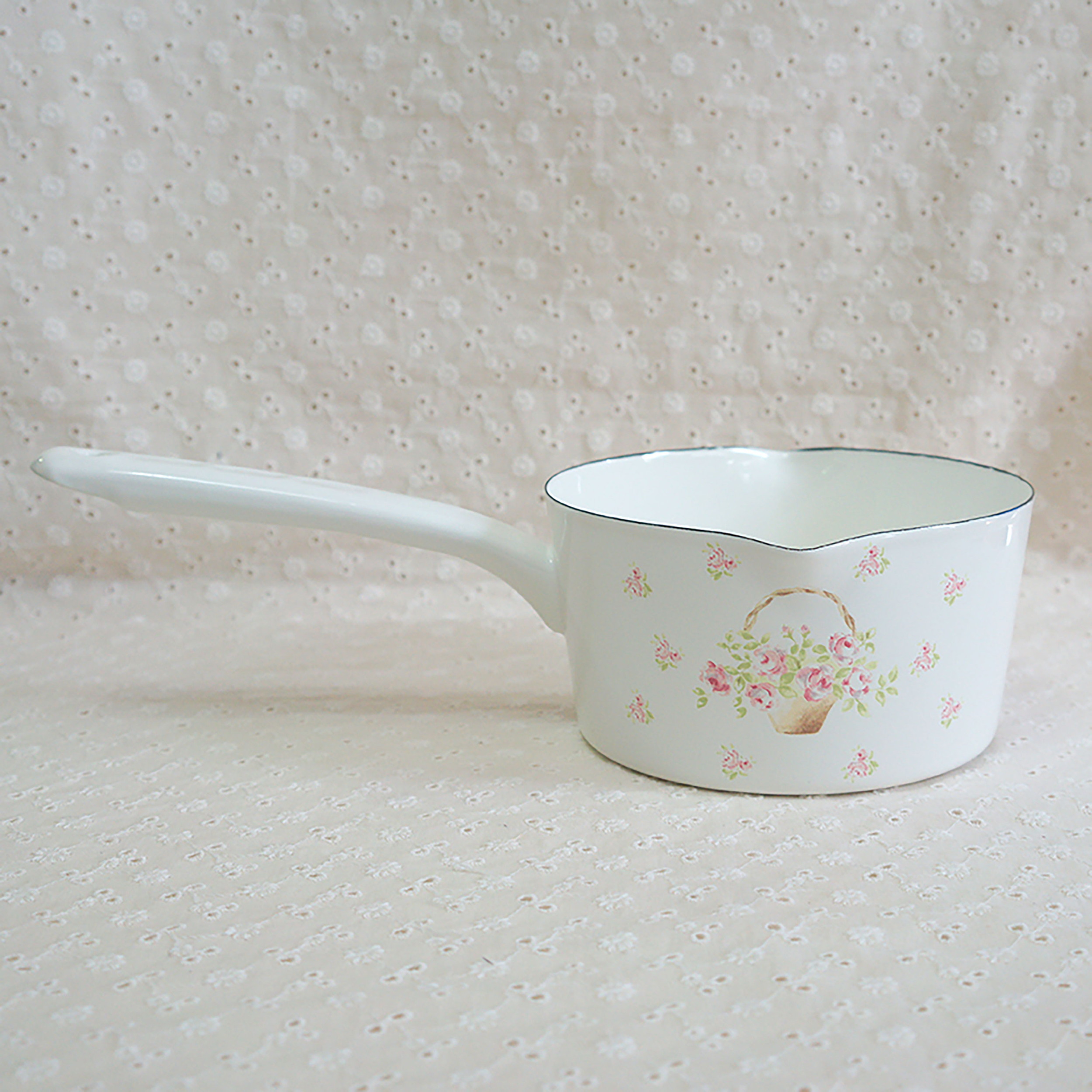 ローズバスケット　両口ミルクパン