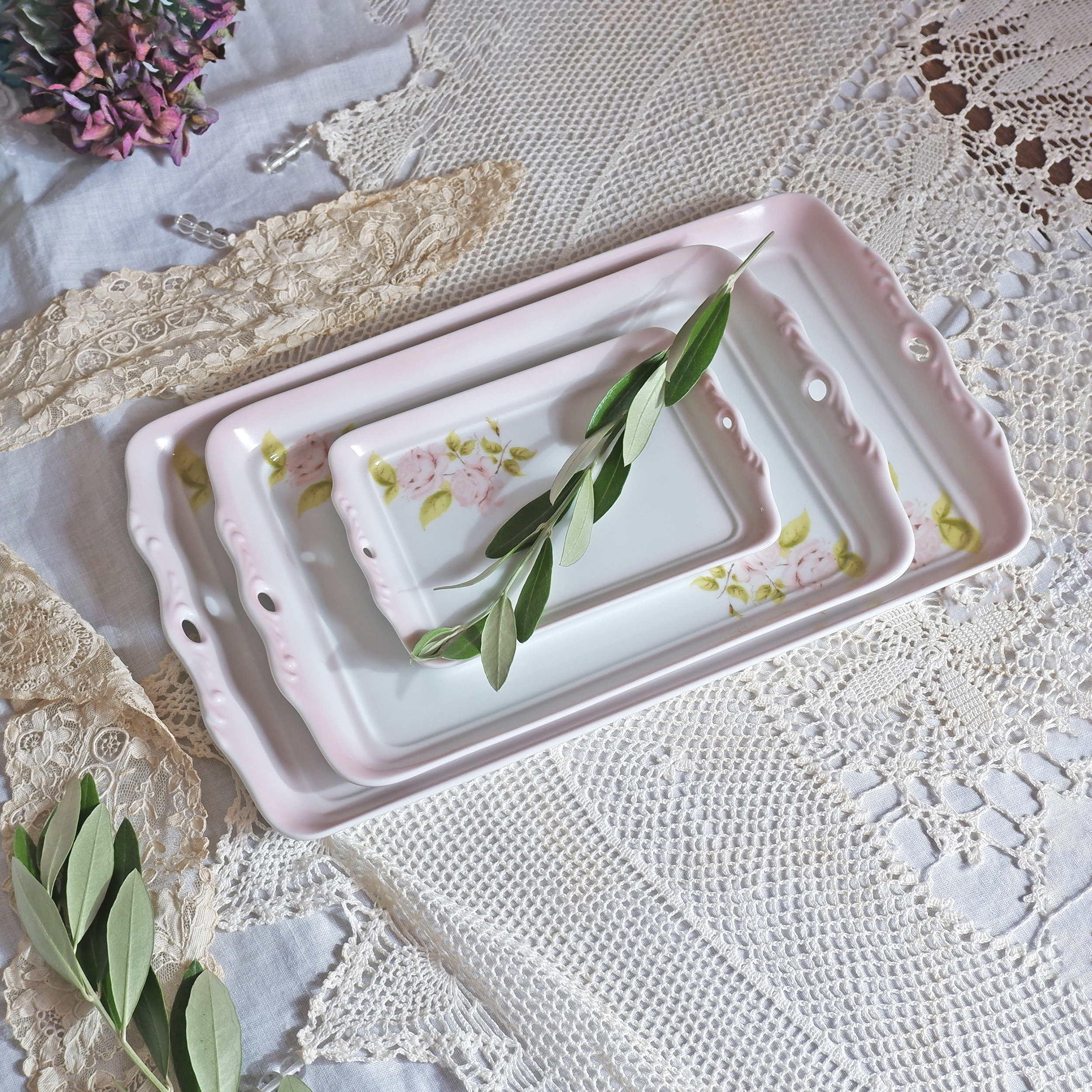 ダイアナローズ　アンティークトレーS