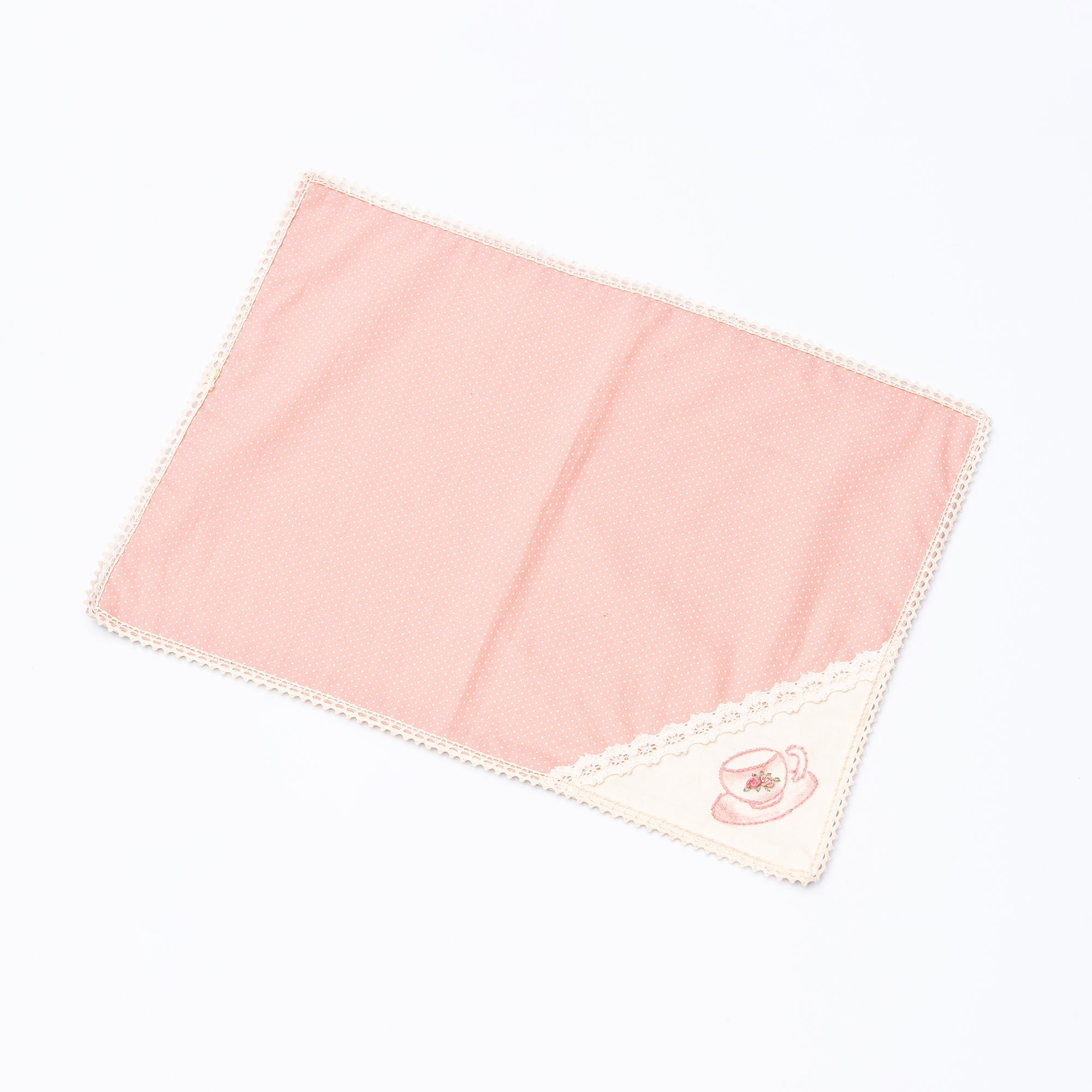 ローズティカップ　ランチョンマット　ピンク