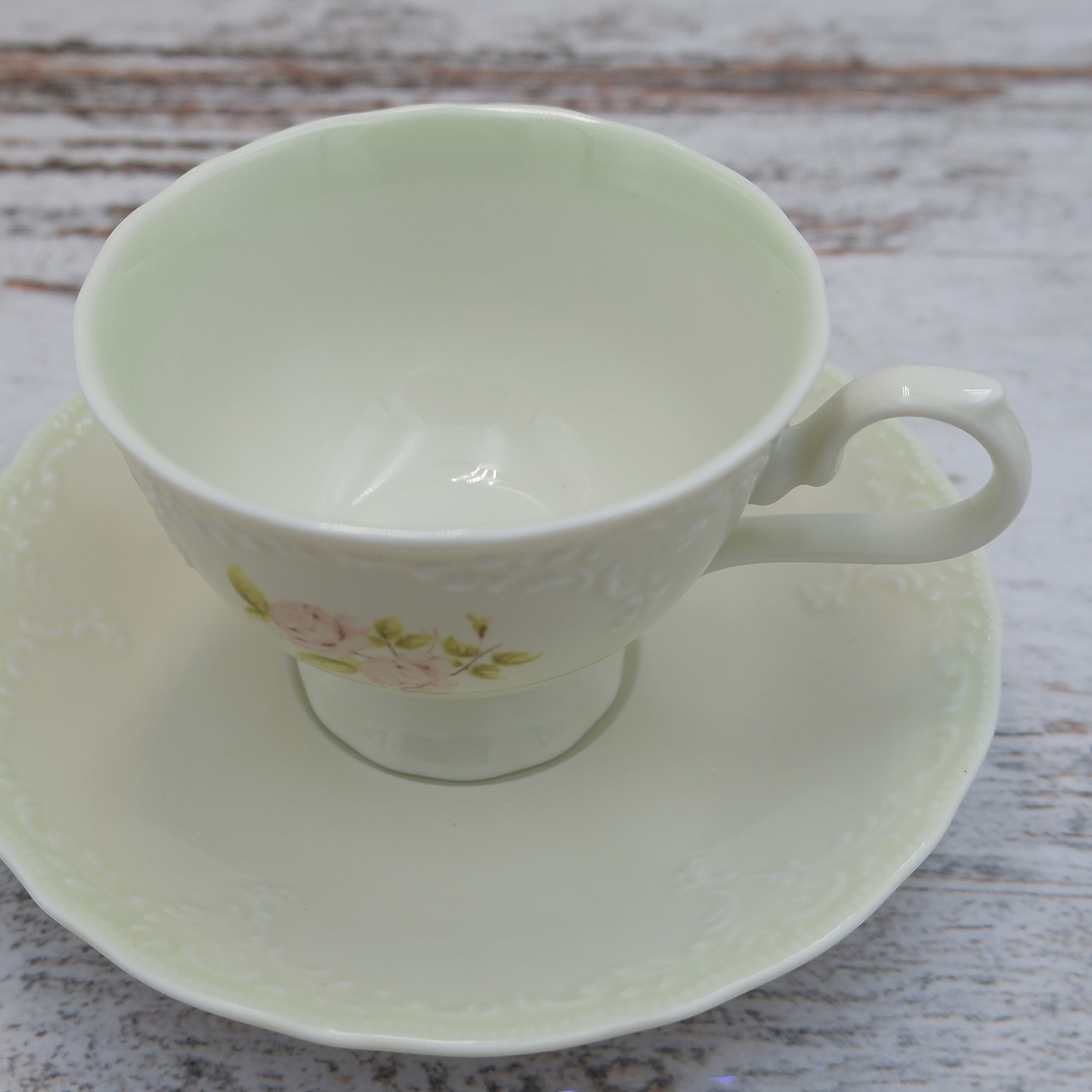 ダイアナローズミントグリーン カップ＆ソーサー