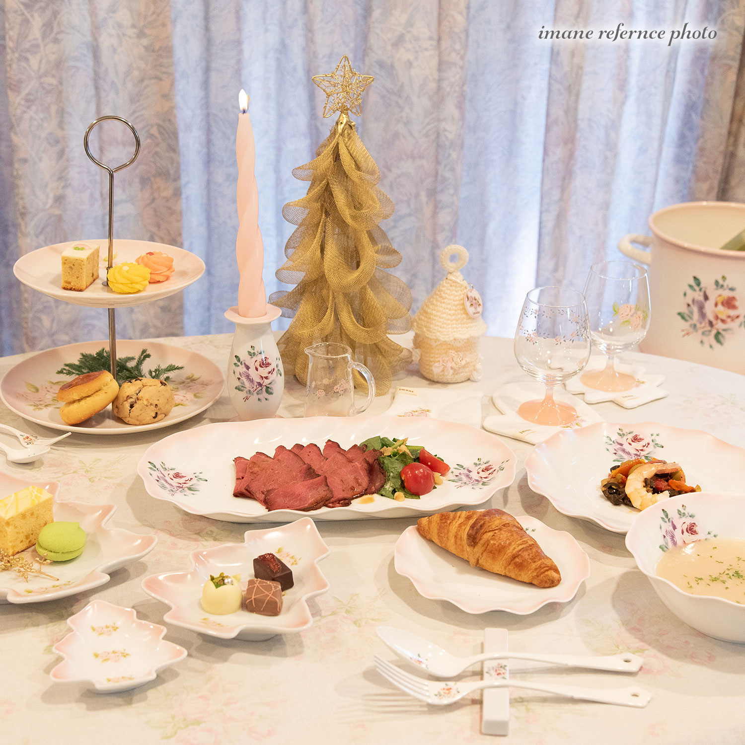 プリンセスローズ　プレート14cm