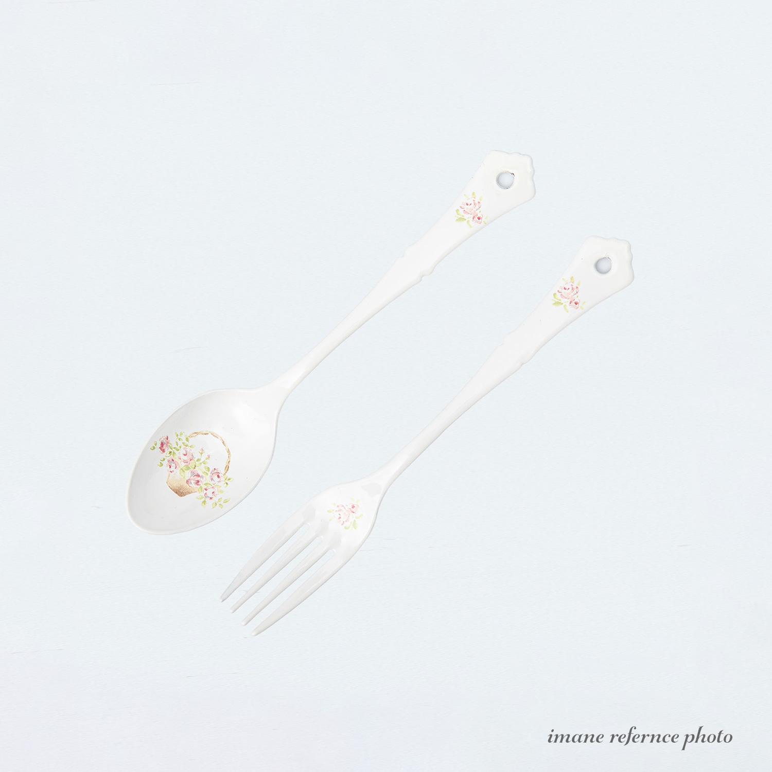 ローズバスケット　クラシカル デザートスプーン/デザートフォーク