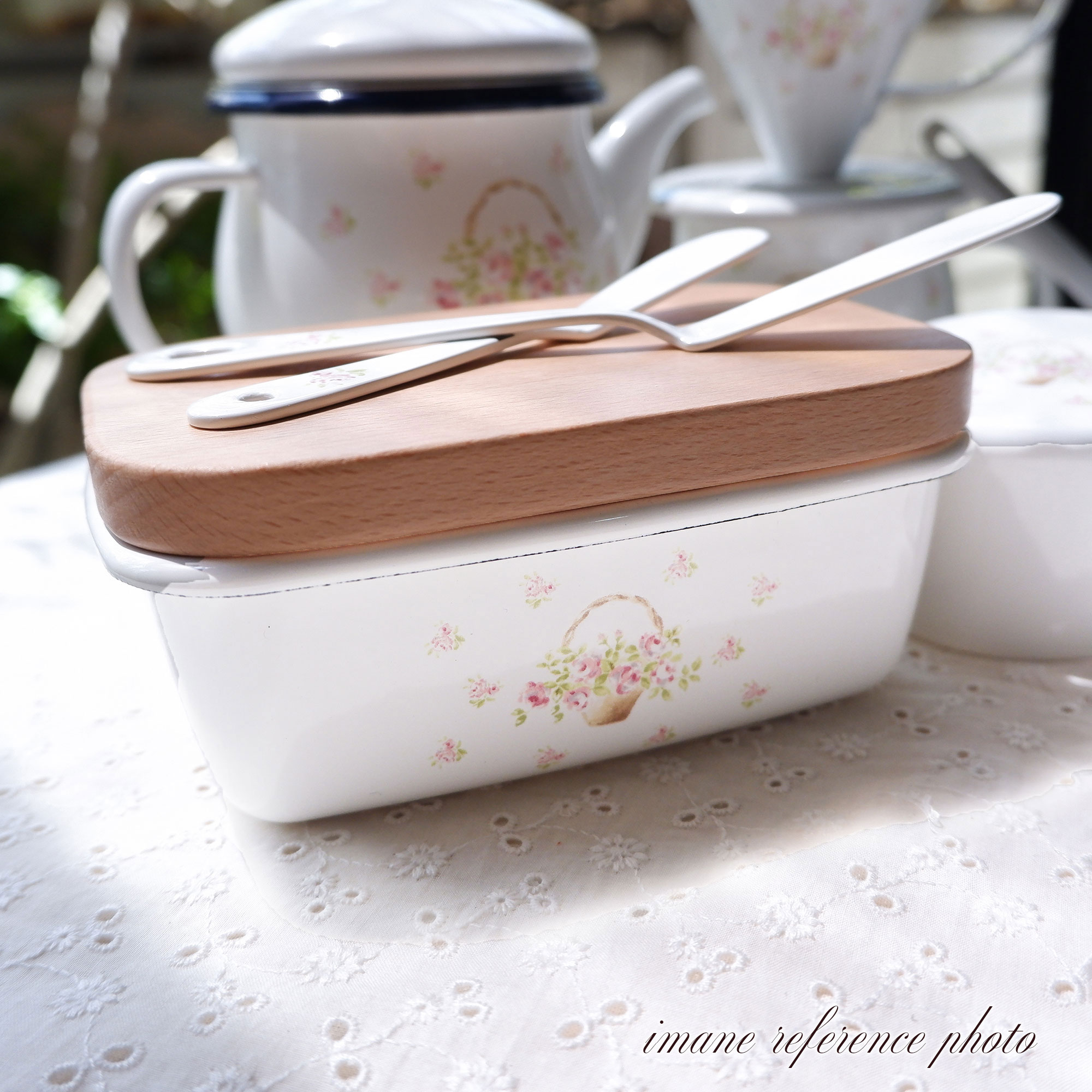 ローズバスケット　バターケース