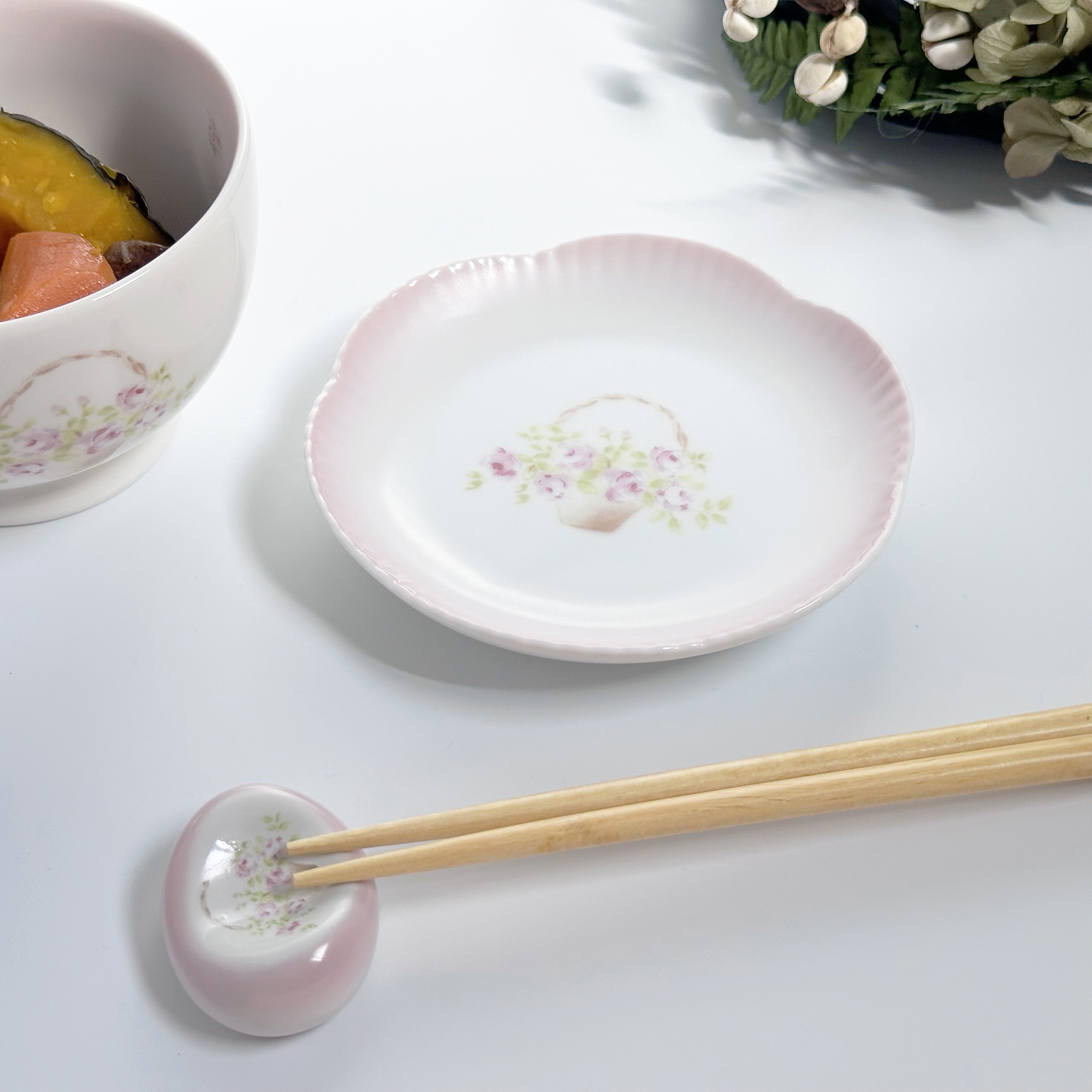 ローズバスケット　フラワーナッピー皿