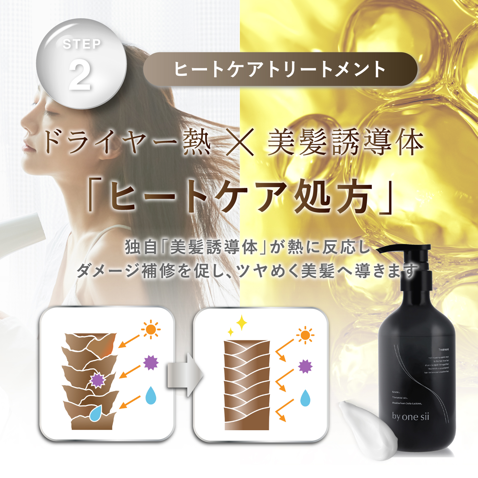 by one sii ヘアリペアセット