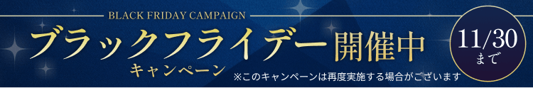 ブラックフライデーキャンペーン - 11月30日まで