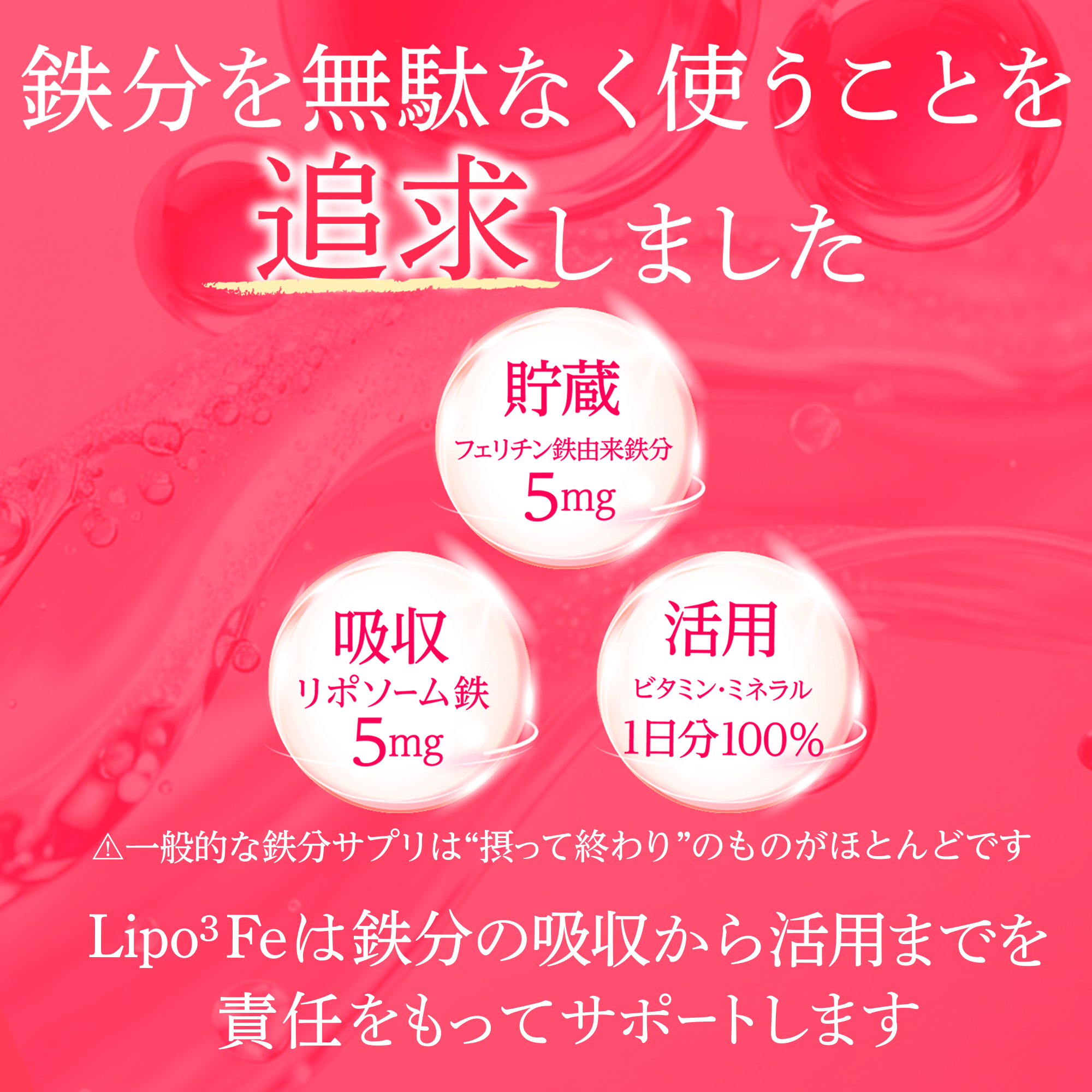 【LIPO3】LIPO3Fe定期コース（初回1980円)