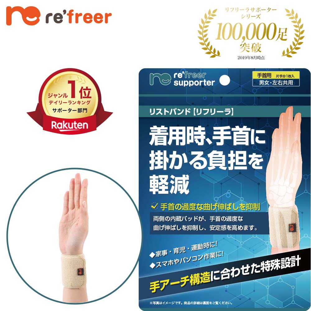 リストバンド リフリーラ(片手分) サイズ: S～M