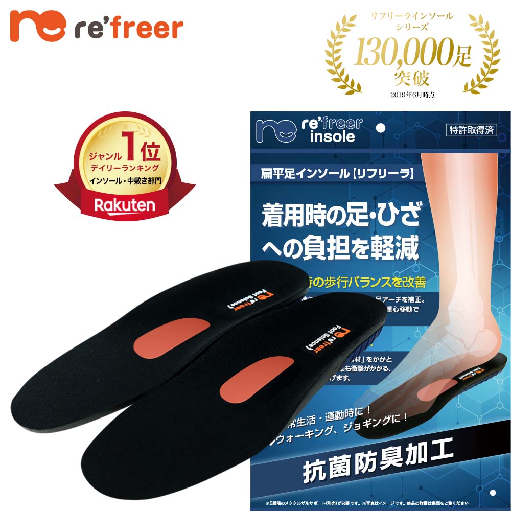 扁平足インソール リフリーラ(両足分)