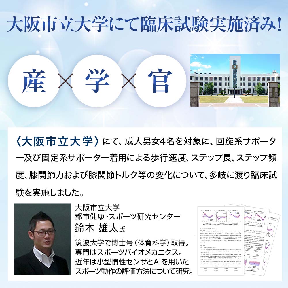 リフリーラ ひざサポーター(片足分) タイプ: 回旋系, サイズ: M, カラー: ブラック