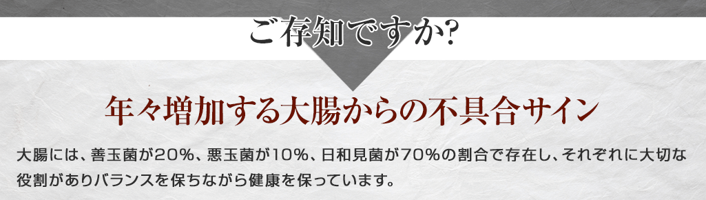 年々増加する大腸からの不具合サイン