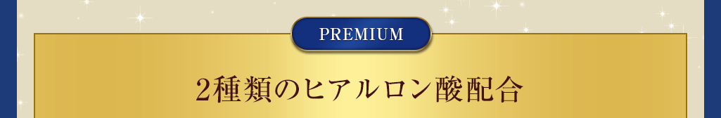 2種類のヒアルロン酸配合