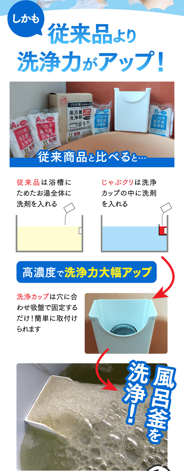 しかも従来品より洗浄力がアップ！