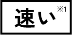 速い