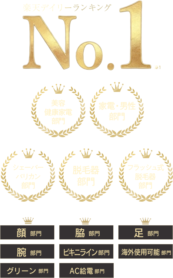 楽天デイリーランキング No.1