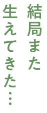 結局また 生えてきた…