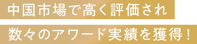 世界中でも数々の賞を受賞！
