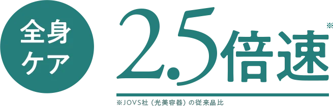 全身ケア 2.5倍速