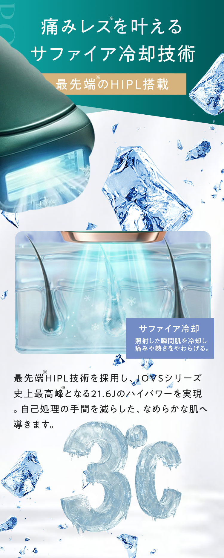 サファイア冷却技術