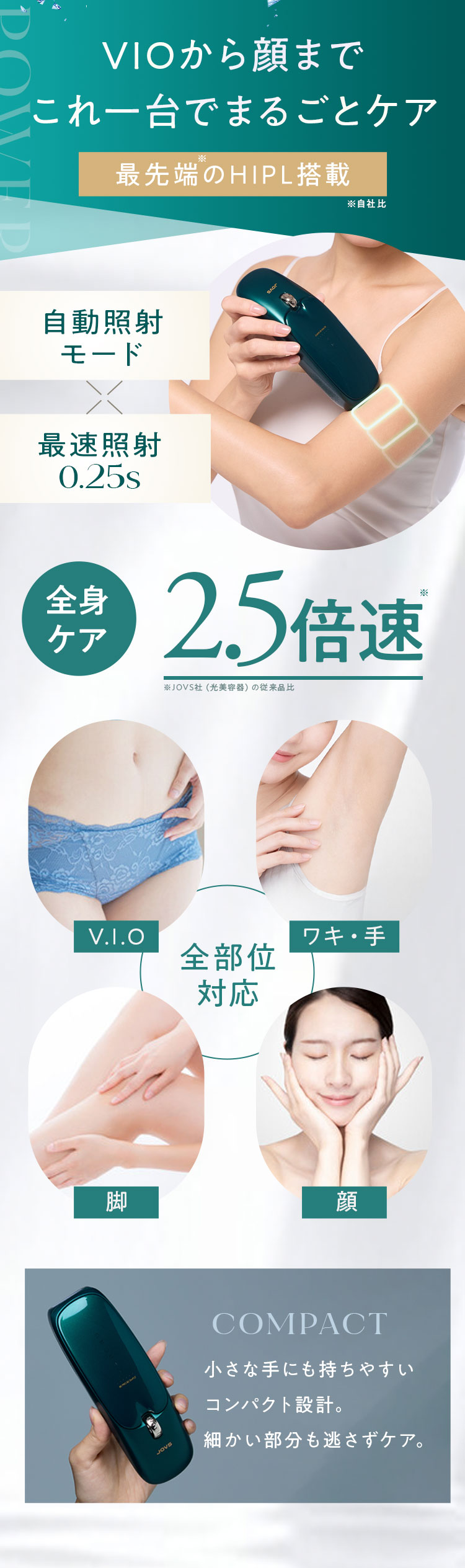 VIOから顔までこれ一台でまるごとケア