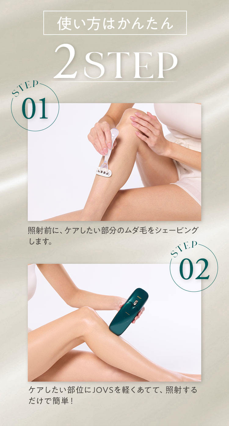 使い方はカンタン2ステップ