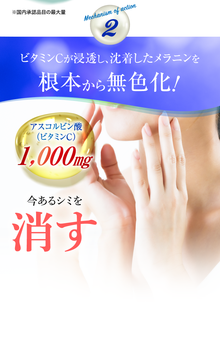 メラニンの生成を抑制！
