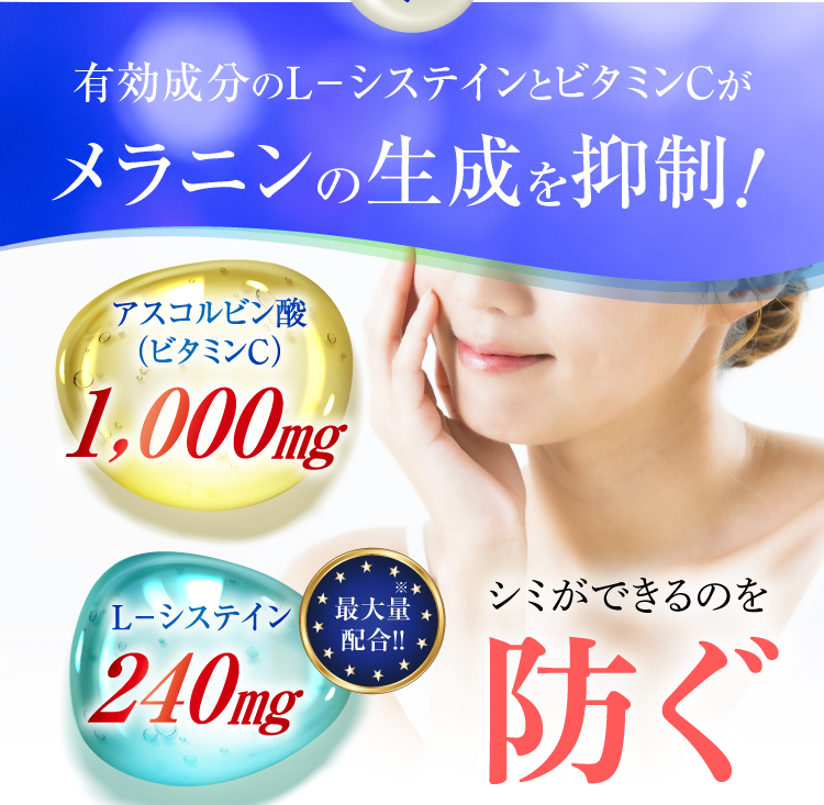 メラニンの排出を促進！