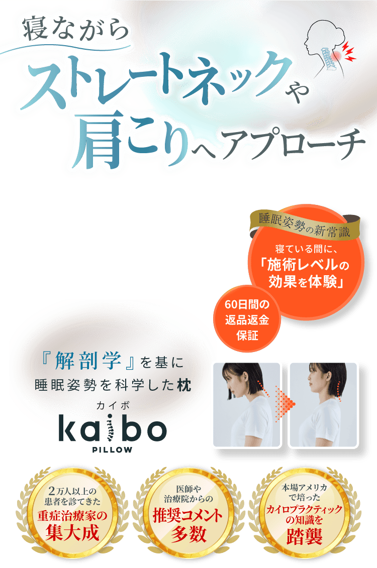 kaibo PILLOW 枕1つで長引く通院生活から解放！？