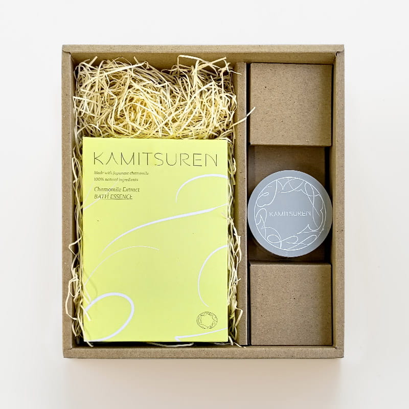 【ギフトボックス】薬用入浴剤50mL(5包入り)＋スキンバーム