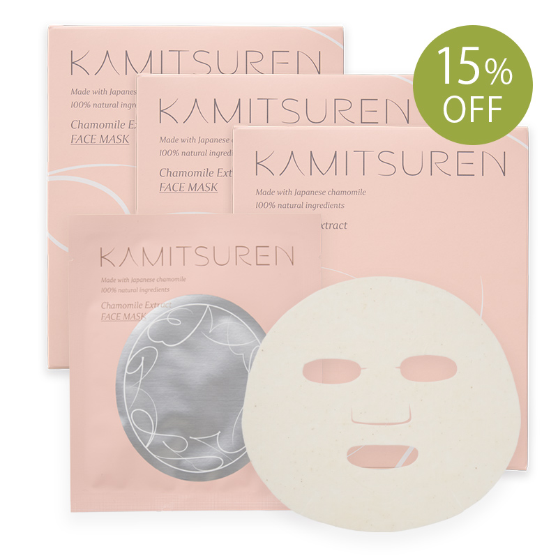 ナチュラルモイスチャーフェイスマスク KAMITSUREN 3枚入り×3個セット