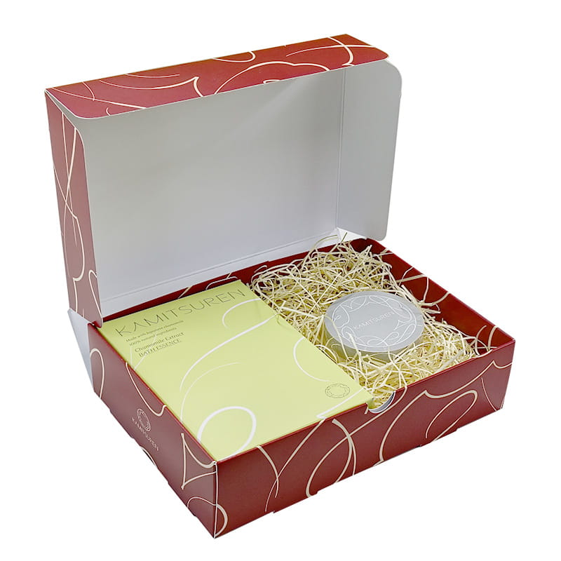 【ギフトセット】薬用入浴剤5包＋スキンバーム(限定ボックス入り) 熨斗の有無: 熨斗なし(箱のみ)