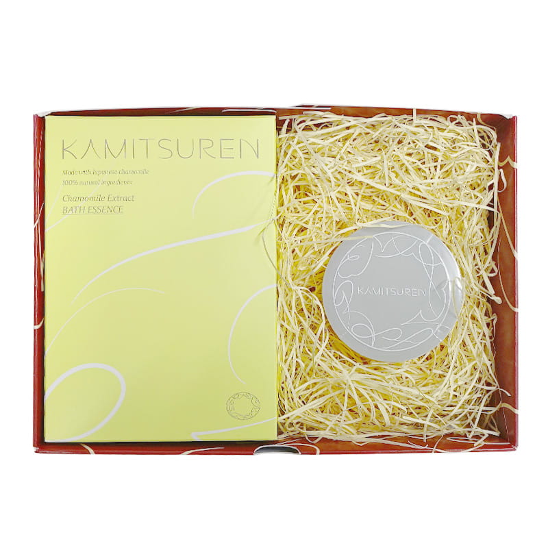 【ギフトセット】薬用入浴剤5包＋スキンバーム(限定ボックス入り) 熨斗の有無: 熨斗なし(箱のみ)