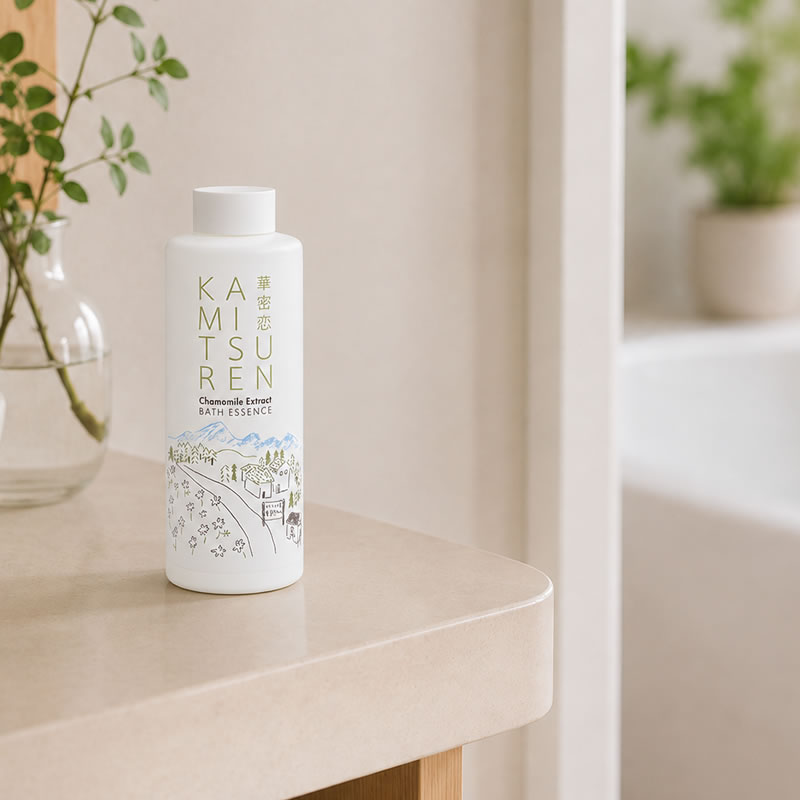 【カミツレの里限定パッケージ】華密恋薬用入浴剤400mL