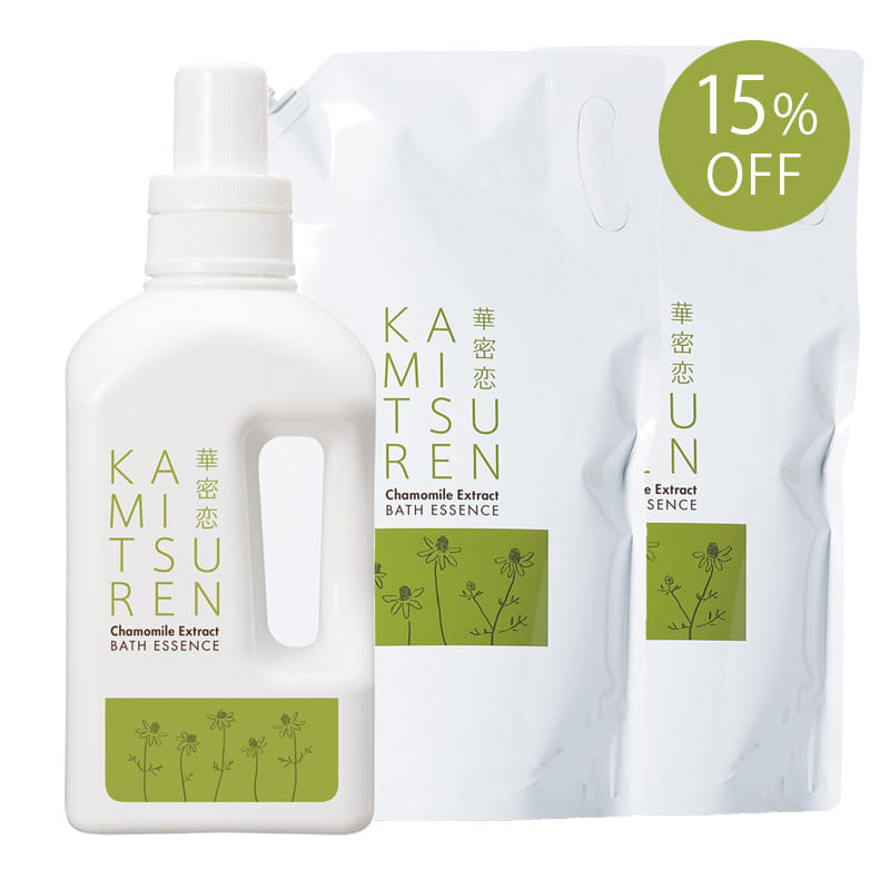 華密恋薬用入浴剤 特大1500mLボトル＋詰替え用1500mL×2包セット